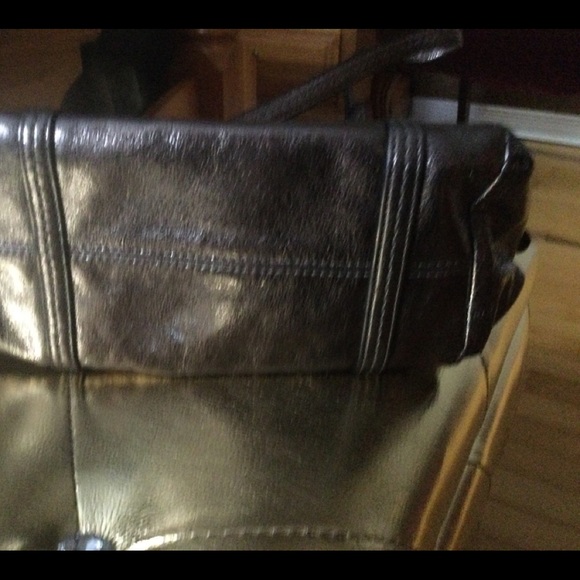 Coach Metallic Satchel. Beautiful Bronze Color. - Picture 6 of 8